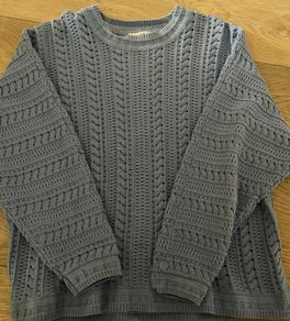 Gallery Blue Cotton Rich Jumper