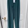 NEW Sporty white strip wide leg tailored trousers: size small / 10-12 Image 2