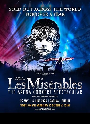 single ticket to Les Miserables in Dublin