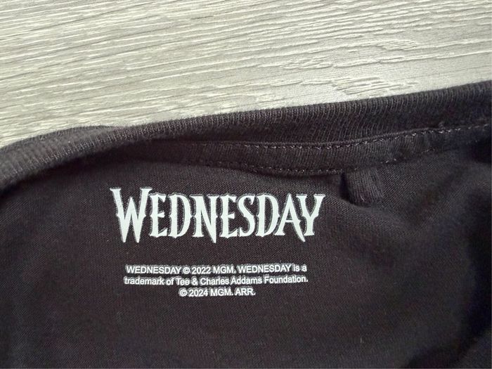 Wednesday Addams T-Shirt Age 9-10 Like New