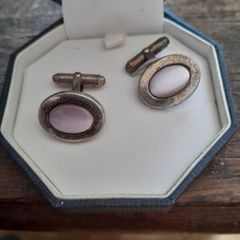silver cufflinks