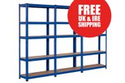 3 BAY SHELVING OFFER! | Blue | 400mm Deep (Nationwide Delivery)