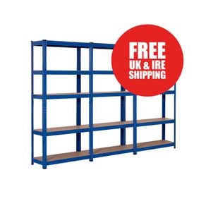 3 BAY SHELVING OFFER! | Blue | 400mm Deep (Nationwide Delivery)