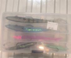 weighted paddle tail lures