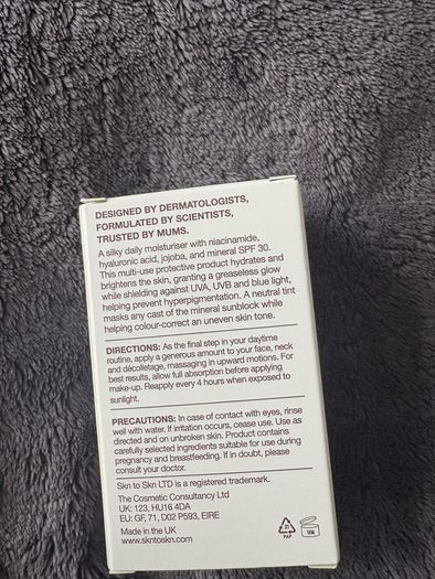 Skin to skin Glow & Go daily moisturiser with mineral spf 30 - 30ml