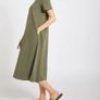 NEW Khaki T-shirt Oversized Dress: Small Image 3