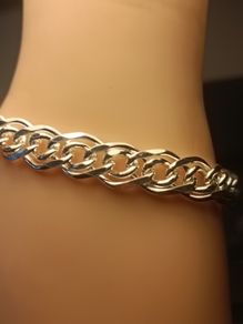 Sterling Silver Double Curb Link Bracelet