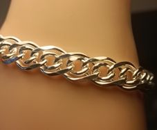 Sterling Silver Double Curb Link Bracelet