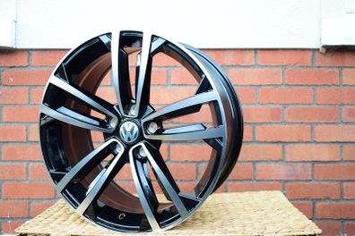 18" Seville Type black Alloys Seat Audi Skoda Vw 5x112