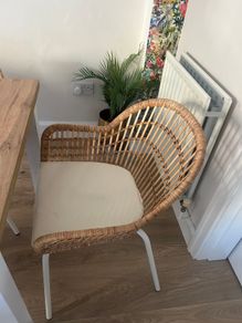 IKEA NILSOVE Rattan Kitchen Chairs, Scandi Style (Discontinued)