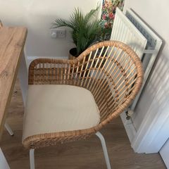 IKEA NILSOVE Rattan Kitchen Chairs, Scandi Style (Discontinued)