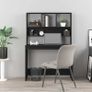 Desk with Shelves Black 102x45x148 cm Image 3