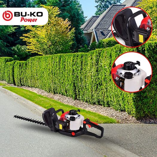 BU-KO 52cc Petrol Strimmer Garden Tool Including: String Trimmer, Brush Cutter with 3T Blade, Steel Wire Strummer Weed Brush Cutting Blade. Great Outdoor Power tool