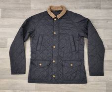 Barbour Canterdale Quilted Jacket Cord Collar Mens Medium