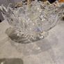 Vintage Bohemian Czech Crystal  Footed Bowl Hand Cut Queen Lace 24% Lead Glass. Image 5