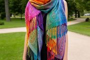 Boho Style Tassel Scarf - exccellent gift
