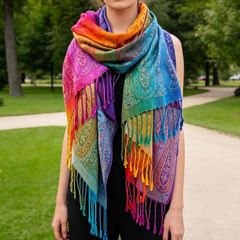 Boho Style Tassel Scarf - exccellent gift