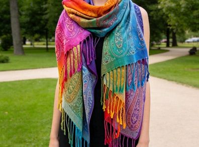 Boho Style Tassel Scarf - exccellent gift