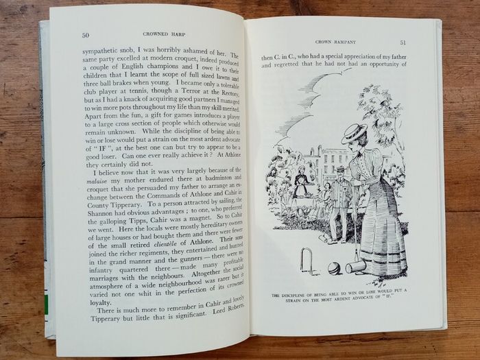 Crowned Harp (1960) - Nora Robertson - Irish Social History Book - Irish Historical Memoirs
