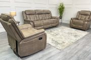 New 3+2 Westwood Sand Sofas Recliner
