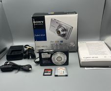 Sony DSC-W610 14.1MP Digital Camera Black - Boxed - Full Kit