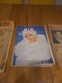 Vintage Magazines - Vogue - RTV and Daily Sketch