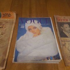 Vintage Magazines - Vogue - RTV and Daily Sketch