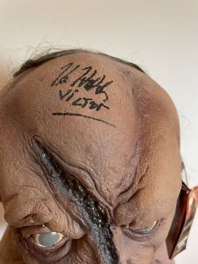 Kane Hodder autographed Victor Crowley latex mask (COA)