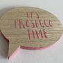 Speech Bubble Phrase Coasters - Set of 4 | Wooden Image 2