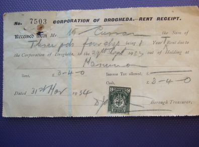 Irish Memorabilia.