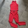 Red trousers and top set Image 4