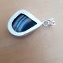 Onyx and silver pendant (BN) Image 3