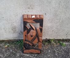 By post only wood horse frame