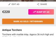 Antique Torchere