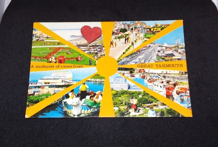 A Sunburst of Views From Great Yarmouth - Postcard