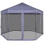Hexagonal Pop-Up Marquee with 6 Sidewalls Dark Blue Image 4