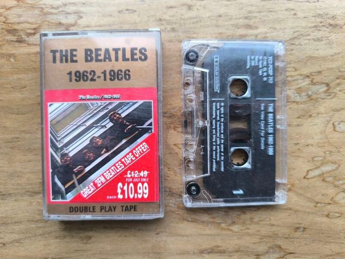 The Beatles 1962 - 966 "The Red Album" Cassette Tape