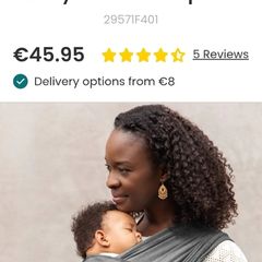 Moby Elements Wrap Baby Carrier - Asphalt