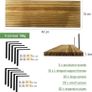 Shelves Wood Wall Mounted Shelf, Rustic Shelves Set of 5 Image 4