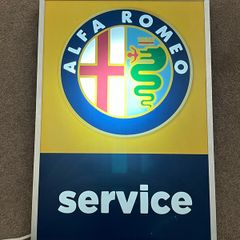 Alfa Romeo Service Lighted Sign