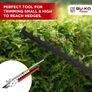 BU-KO 52cc Long Reach Petrol Multi Functional Garden Tool: Petrol Strimmers and Brush Cutter, Extendable Petrol Hedge Trimmer, Pruner Chainsaw, Petrol Grass Trimmers, 75cm Extension Pole, Toolbag Image 2