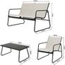 4 Pieces, Garden Table and Chairs Image 3