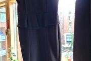 Black peplum dress size 14