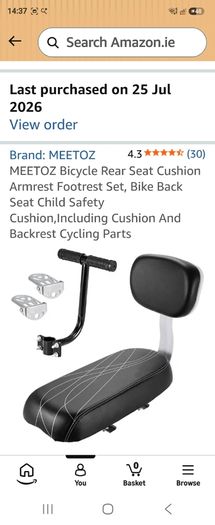 kids bike seat