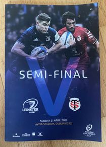 2019 Leinster v Toulouse - Heineken Cup Semi-Final Programme