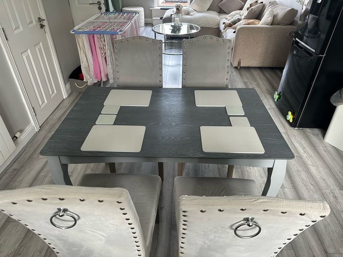 Table and 4 chairs