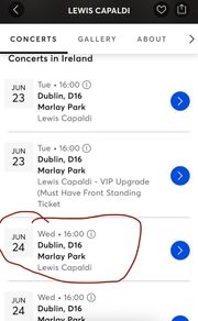 2 Lewis Capaldi tickets