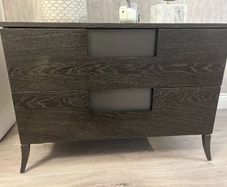 Fitzroy Bedside Lockers: Pair, Charcoal Oak