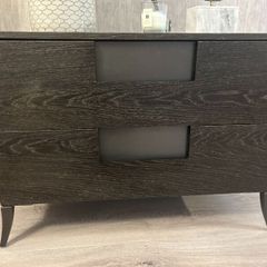 Fitzroy Bedside Lockers: Pair, Charcoal Oak