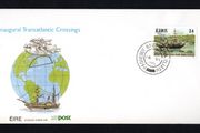 1988 Ireland 150th of 1st Passenger Steamship Crossing Commemorative Stamp with Paquebot Baile Atha Cliath cancellation on An post First Day Cover (FDC)